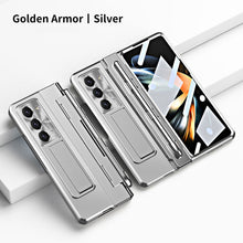 Load image into Gallery viewer, Armor Electroplated Anti-fall Protective Phone Case For Samsung Galaxy Z Fold3/4/5 With Back Screen Glass
