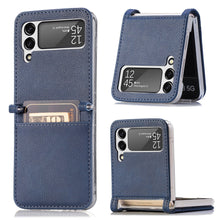 Load image into Gallery viewer, Luxury Card Holder Drop Protection Folio Cover For Samsung Galaxy Z Flip 3 5G pphonecover
