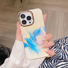 Load image into Gallery viewer, 2021 Newest Design Marble Pattern Gold Plating iPhone Case
