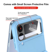 Load image into Gallery viewer, Magnetic Hinge Ring Bracket Leather Case For Samsung Galaxy Z Flip4 5G
