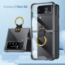 Load image into Gallery viewer, NEWEST Transparents Airbag Ring Holder Anti-knock Protection Cover For Samsung Galaxy Z Flip4 Flip3 5G

