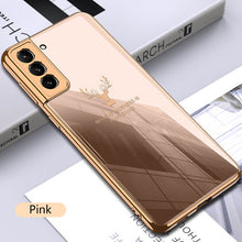 Load image into Gallery viewer, Luxury Deer Pattern Camera All-inclusive Electroplating Process Case For Samsung S23 S22 S21 Ultra Plus

