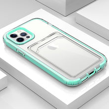 Load image into Gallery viewer, 2021 Fashion Transparent Anti-drop Cover With Card Slot For iPhone
