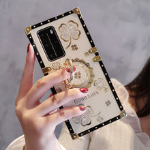 Load image into Gallery viewer, 2021 Lucky Four-leaf Clover Diamond Bracket Case For Huawei

