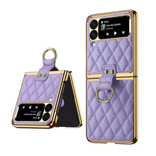 Load image into Gallery viewer, Electorplated Leather Soft Shell For Samsung Galaxy S23 Ultra Z Flip3/4 Fold3/4 Series - {{ shop_name}} varyfun
