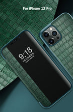 Load image into Gallery viewer, Luxury Crocodile Pattern Leather Smart View Flip Magnetic Kickstand Shockproof Cover For iPhone
