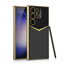 Load image into Gallery viewer, Electroplated Leather Phone Case For Samsung Galaxy S23 Series - mycasety2023 Mycasety
