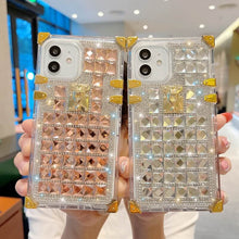 Load image into Gallery viewer, 2021 Luxury Diamond Crystal Square Case For iPhone
