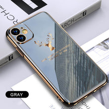 Load image into Gallery viewer, 【Fash⚡Sale】2021 Deer Pattern Camera All-inclusive Electroplating Process iPhone Case
