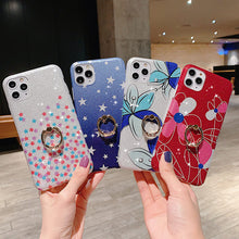 Load image into Gallery viewer, 2021 Creative Glitter Stars Flowers Case For iPhone
