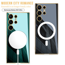 Load image into Gallery viewer, Magnetic Magsafe Plating Soft Case for Samsung Galaxy S23 Ultra Plus
