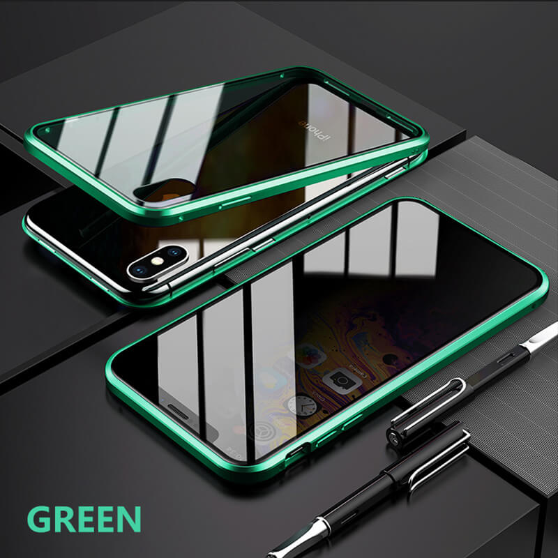 2020 Double-Sided Protection Anti-Peep Tempered Glass Cover For iPhone XS Max/XS/X/XR