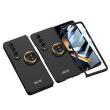 Load image into Gallery viewer, Samsung Galaxy Z Fold 4 5G Ultra-thin All-inclusive Ring Holder Protective Cover With Tempered Glass Screen
