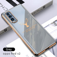 Load image into Gallery viewer, 2021 Luxury Deer Pattern Camera All-inclusive Electroplating Process Case For OPPO Reno 4 3 Pro R17 Pro Find X
