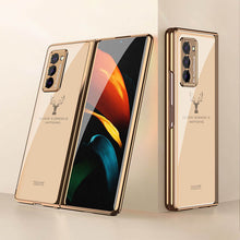 Load image into Gallery viewer, Luxury Plating Glass Case Anti-knock Protective Hard Edge Cover For Samsung Galaxy Z Fold 2 5G
