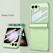 Load image into Gallery viewer, Magnetic Samsung Galaxy Z Flip 5 Hinge Full Coverage Phone Case with Front Screen Tempered Glass Protector - mycasety2023 Mycasety
