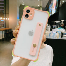 Load image into Gallery viewer, 2021 Lovely Matte Stand Holder Clear Case For iPhone
