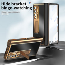 Load image into Gallery viewer, Aluminum Alloy Frame Magnetic Bracket All-Inclusive Electroplating Phone Case For Samsung Galaxy Z Fold3 Fold4 5G
