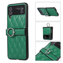 Load image into Gallery viewer, High-grade Rhombic Leather Ring Buckle For Samsung Galaxy Z Flip3/4 Case - mycasety2023 Mycasety
