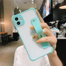 Load image into Gallery viewer, Lovely Matte Stand Holder Clear Phone Case For iPhone 12 Pro Max 11 XS XR 7 8 Plus &amp; Samsung Galaxy S21 S20 FE Note 20 Note 10 Cover
