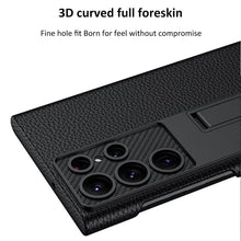 Load image into Gallery viewer, NEWEST Magnetic Holder Leather Case for Samsung Galaxy S22 S23 Ultra Plus 5G

