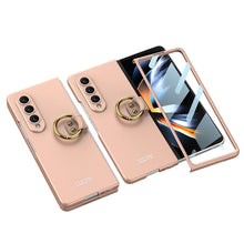 Load image into Gallery viewer, Samsung Galaxy Z Fold 4 5G Ultra-thin All-inclusive Ring Holder Protective Cover With Tempered Glass Screen
