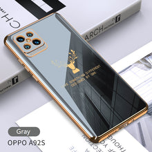 Load image into Gallery viewer, 2021 Luxury Deer Pattern Camera All-inclusive Electroplating Process Case For OPPO Reno 4 3 Pro R17 Pro Find X

