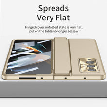 Load image into Gallery viewer, Enhanced Version of Armor Hinge Folding Shell Case For Samsung Galaxy Z Fold3 Fold4 5G With S-Pen Slot &amp; Stylus
