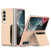 Load image into Gallery viewer, Samsung Galaxy Z Fold 4 5G Luxury Leather Card Holder All-inclusive Drop-resistant Protective Cover
