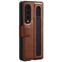 Load image into Gallery viewer, Samsung Galaxy Z Fold4 5G Leather Case with Spen Slot
