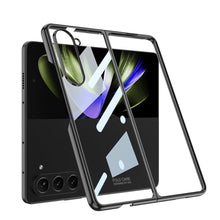 Load image into Gallery viewer, Electroplated Phantom Galaxy Z Fold 5 Case with Front Screen Tempered Glass Protector &amp; Ring - mycasety2023 Mycasety
