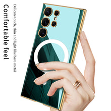 Load image into Gallery viewer, Magnetic Magsafe Plating Soft Case for Samsung Galaxy S23 Ultra Plus
