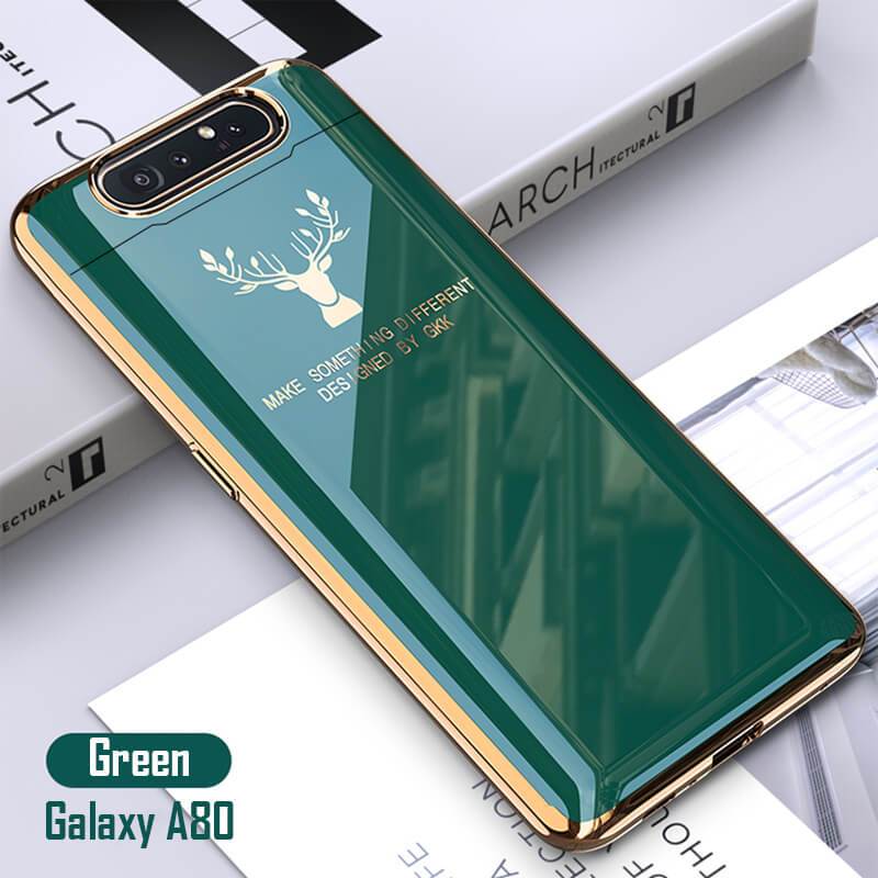 2021 Luxury Plating Deer Pattern Phone Case For Samsung A80