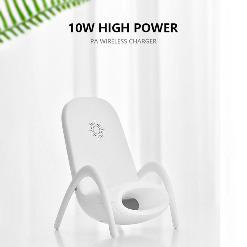 2021 INS HOT PORTABLE MINI CHAIR WIRELESS CHARGER FOR IPHONE