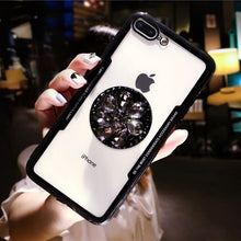 Load image into Gallery viewer, Diamond Airbag Bracket Phone Case For iPhone
