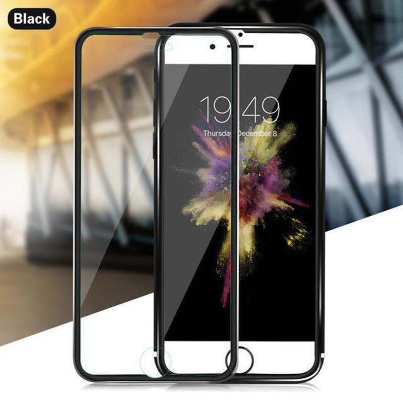 Tempered Glass Full Screen Protector 3D Aluminum Alloy For iPhone - VooChoice