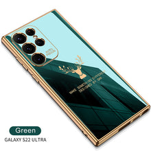 Load image into Gallery viewer, 2022 Luxury Deer Pattern Camera All-inclusive Electroplating Process Case For Samsung S22 S21 Series pphonecover
