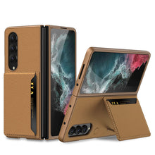Load image into Gallery viewer, Samsung Galaxy Z Fold 4 5G Luxury Leather Card Holder All-inclusive Drop-resistant Protective Cover
