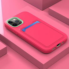 Load image into Gallery viewer, 2021 Fashion Silicone Protective Cover With Card Slot For iPhone
