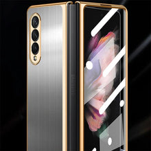 Load image into Gallery viewer, Samsung Galaxy Z Fold3 Fold4 Magnetic Brushed Metal Anti-fall Protective Cover
