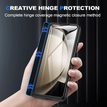 Load image into Gallery viewer, Magnetic Holder Protective Leather Phone Case With Front Protection Film For Samsung Galaxy Z Fold5 Fold4 Fold3
