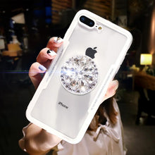 Load image into Gallery viewer, Diamond Airbag Bracket Phone Case For iPhone
