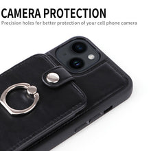 Load image into Gallery viewer, Luxurious Leather Card Holder Anti-fall Protective iPhone Case
