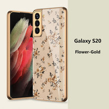 Load image into Gallery viewer, 2021 Luxury Deer Pattern Plating Anti-knock Protection Tempered Glass Case For Samsung S21 S21 Plus S21 Ultra
