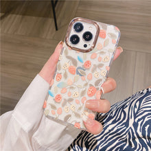 Load image into Gallery viewer, 2021 Fashion Flower Pattern Gold Plating iPhone Case
