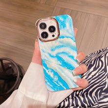 Load image into Gallery viewer, 2021 Newest Design Marble Pattern Gold Plating iPhone Case
