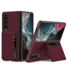 Load image into Gallery viewer, Samsung Galaxy Z Fold 4 5G Luxury Leather Card Holder All-inclusive Drop-resistant Protective Cover
