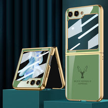 Load image into Gallery viewer, Electroplating Deer Pattern Drop-proof Phone Case For Samsung Galaxy Z Flip5 Flip4 Flip3 - mycasety2023 Mycasety
