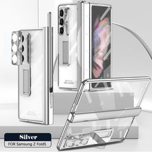 Load image into Gallery viewer, Magnetic Hinge Plating Case For Galaxy Z Fold5 Fold4 with Double Hinge Protector - mycasety2023 Mycasety
