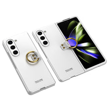Load image into Gallery viewer, Electroplated Slim Samsung Galaxy Z Fold 5 Case with Front Screen Tempered Glass Protector &amp; Ring - mycasety2023 Mycasety
